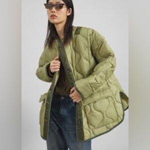 The Frankie Shop Olive Puffer Jacket